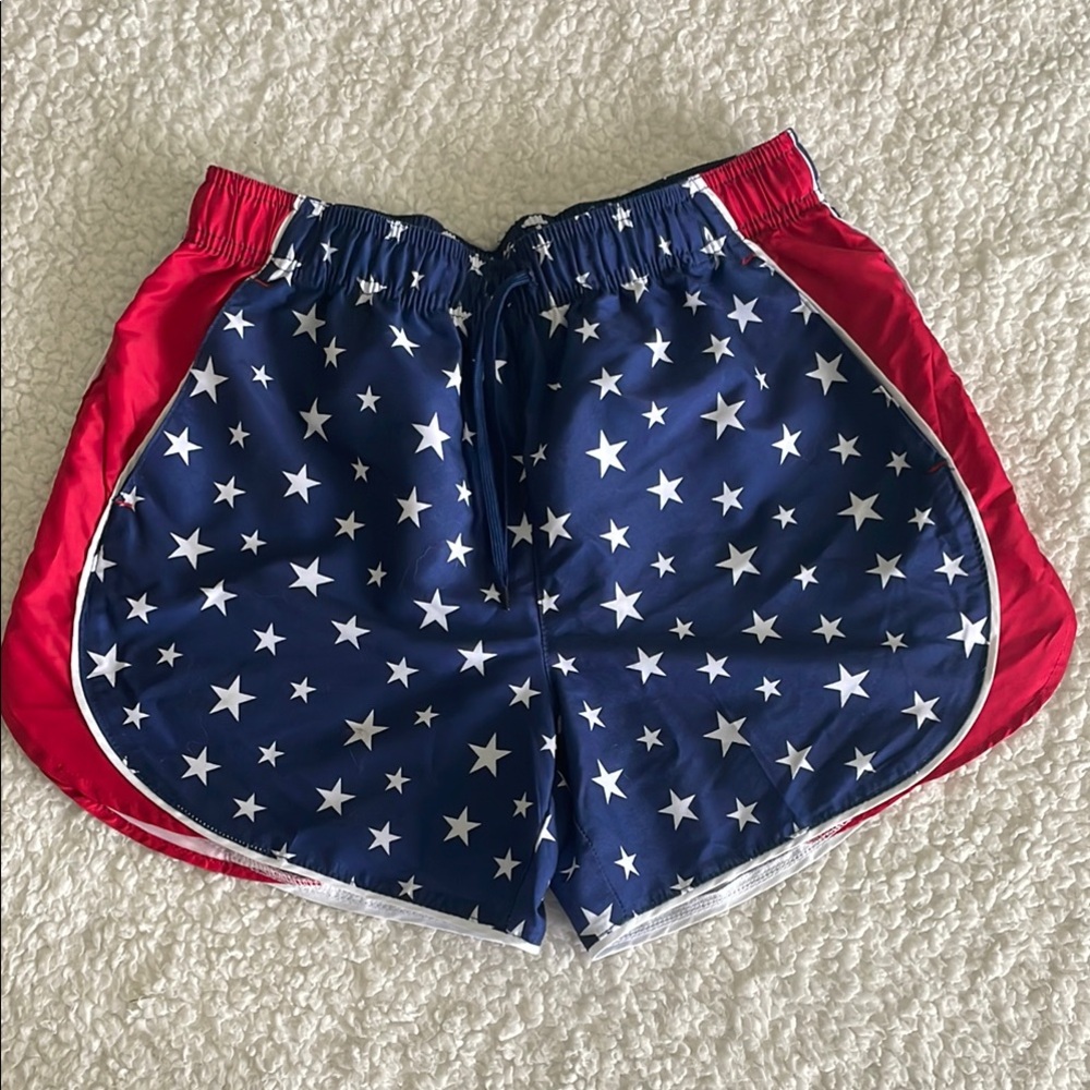 BCG Athletic Shorts Red white and Blue  size small women’s